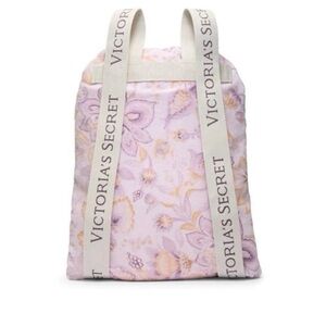 NWT Victorias Secret 2-in-1 Floral Towel Backpack.